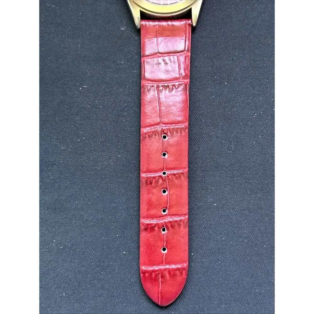 Gossip Gold Tone Case Red Dial And Band Women’s Quartz Watch